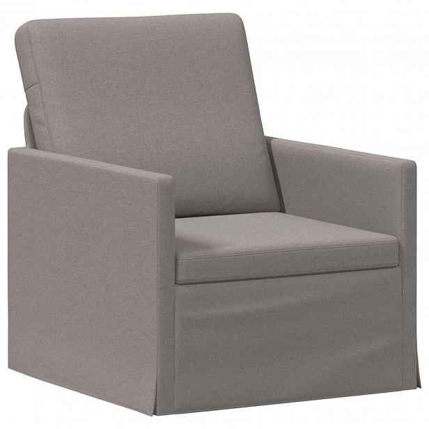 vidaXL Jednolůžková pohovka Taupe 70 x 81 x 82 cm Textil