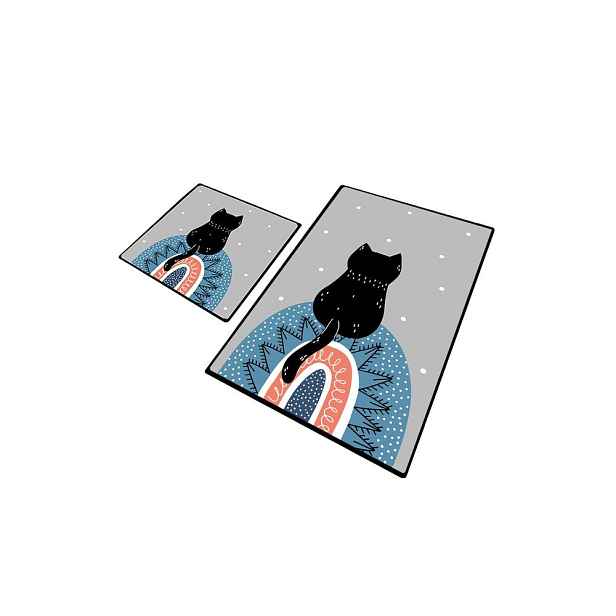 Koupelnové předložky v sadě 2 ks 60x100 cm Waiten – Foutastic