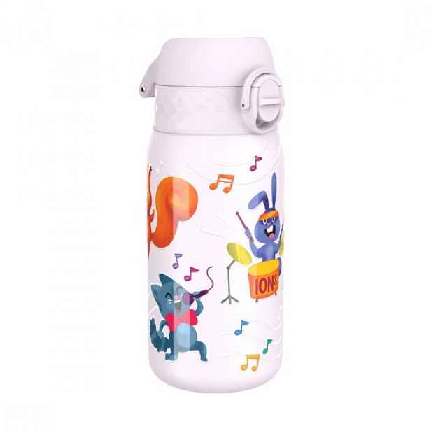 Láhev na vodu pro děti, nerezová ocel, 400 ml Animal Band - Ion8