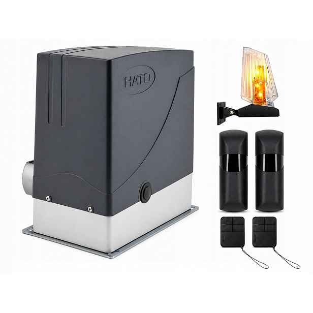 Pohon pro posuvnou bránu Hato DKC400Y 600KG +2x dálkové ovládání, lampa