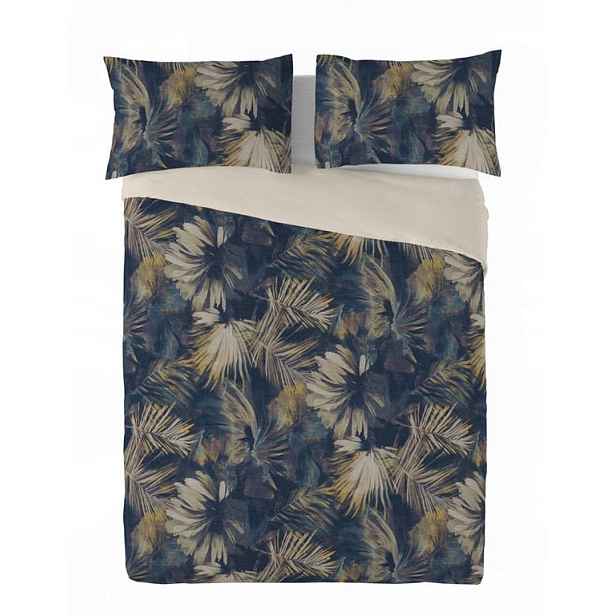 Povlečení Linen Tisk 220x200 Vodní listy 05