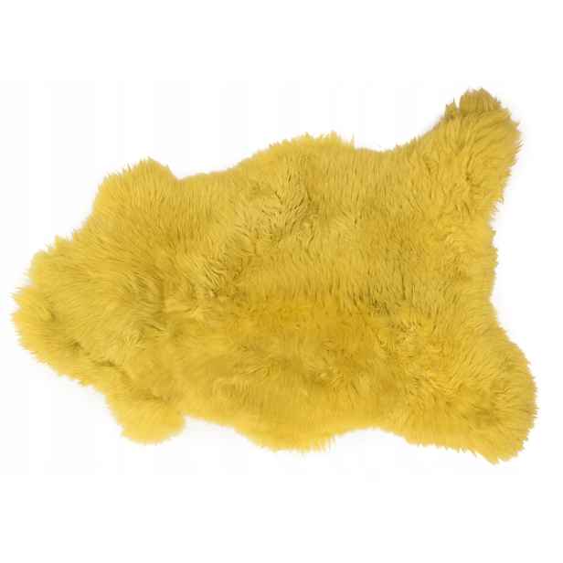 Přírodní kůže Ovčí kůže Přírodní Žlutá Kobereček