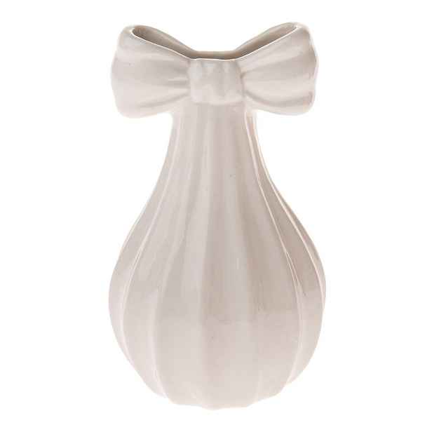 Krémová porcelánová váza (výška 12 cm) – Dakls