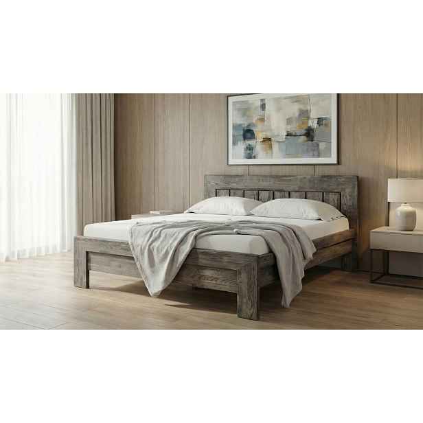 Postel Dreamy Madera Barevné provedení: Buk - Olej eben, Velikost: 160x200
