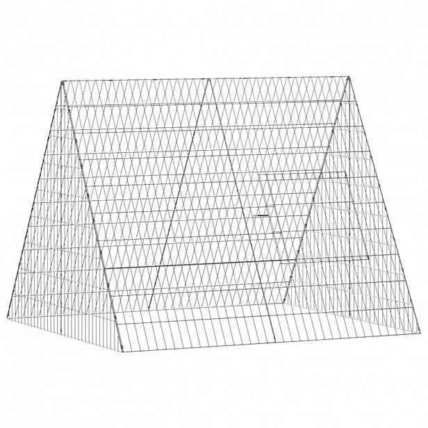 vidaXL Klec na kuřata Stříbrná 110 x 100 x 85 cm Pozinkovaná ocel