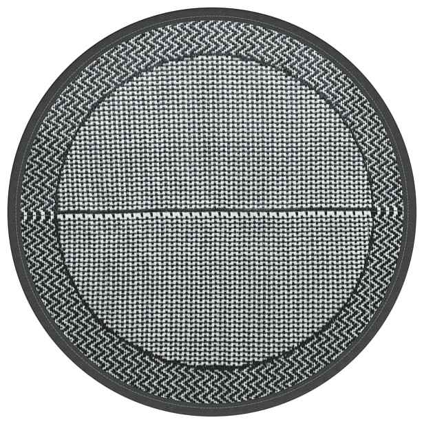 vidaXL Venkovní koberec ARAKIL šedý Ø 120 cm PP