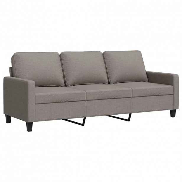 vidaXL 3místná pohovka taupe 180 cm textil