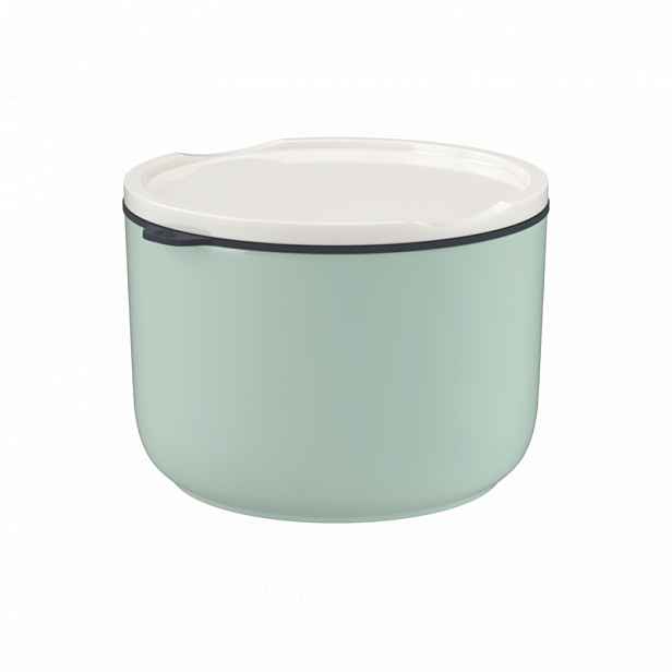 Villeroy & Boch Like To Go & To Stay svačinový a obědový box, Ø 13 cm, zelený, 0,73 l