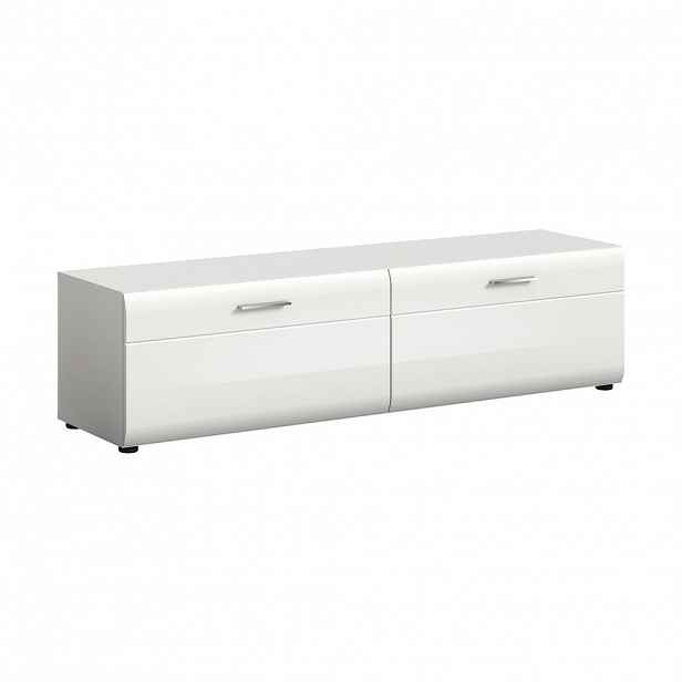Livetastic NÍZKÁ KOMODA, bílá, vysoce lesklá bílá, 160/41/40 cm