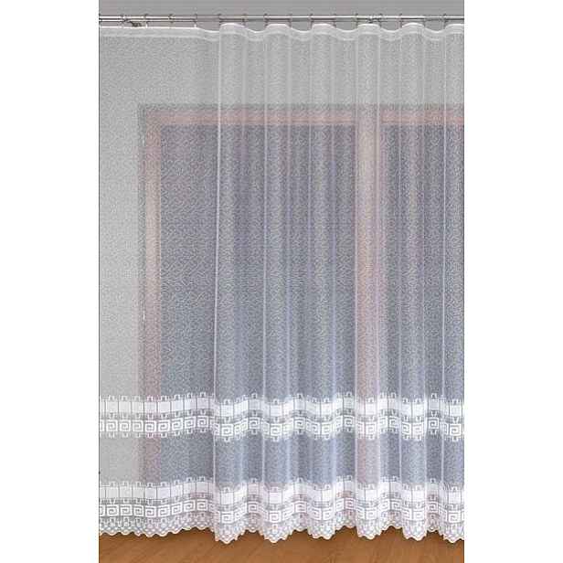 Mg Záclona žakár 618/211 Bílá 300x250 cm Hotová Obšitá Bt