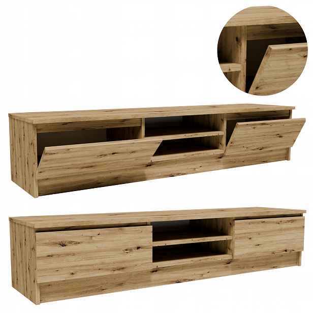 Rtv skříňka 2D1P160ART artisan 160 cm velký stolek pod televizor komoda regál