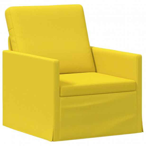 vidaXL Jednolůžková pohovka Světlá žlutá 70 x 81 x 82 cm Textil