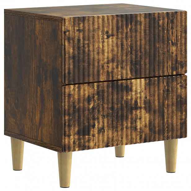vidaXL Noční skříňka Kouřový dub 43 x 34,5 x 48 cm Kompozitní dřevo