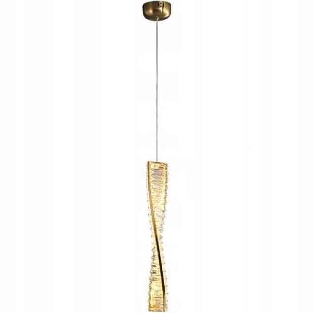 Závěsná Led lampa Bohemia 50 CM Iluminar 10W 3000K Zlatý Křišťál IP20 230V