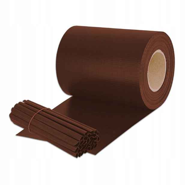 Stínící panelové pásy 19 cm x 35 m hnědá 450 g/m² včetně 20 klipů
