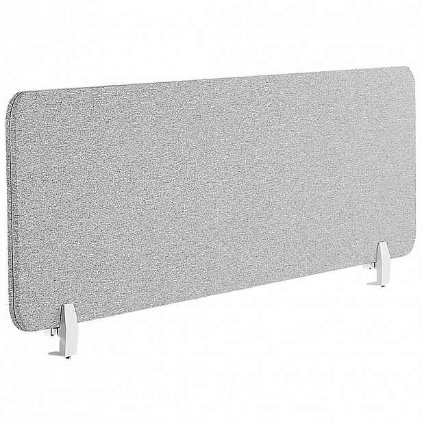 Beliani DĚLICÍ STĚNA NA STŮL 120/40 cm Světle šedá Wally