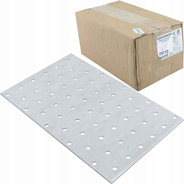 Děrované dlaždice 120x200 x 2mm 50 ks Tesařské spojky ploché PP18
