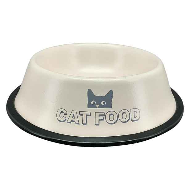 Exner Miska pro kočky CAT FOOD 15 cm krémová