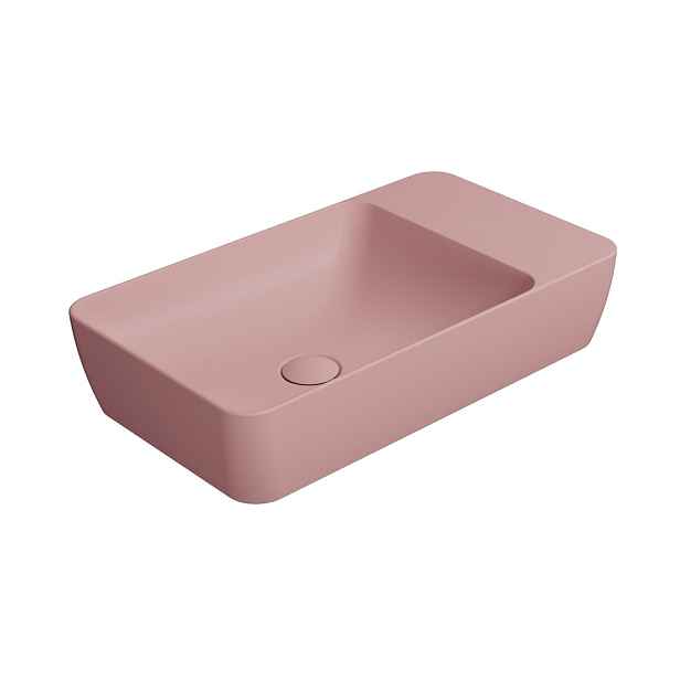 GSI MODO keramické umyvadlo na desku 60x35cm, bez otvoru, blush mat