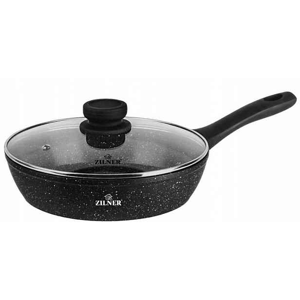 Hluboká mramorová pánev s víkem 24 cm Zilner