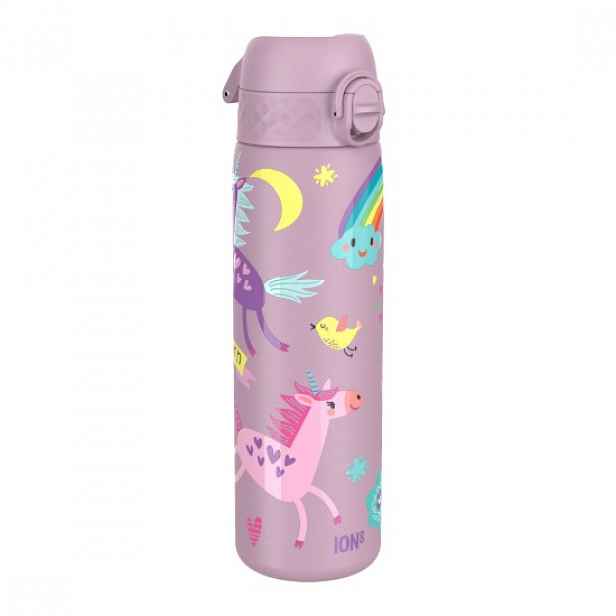 Láhev na vodu "Slim", nerezová ocel, 600 ml, Unicorns - Ion8