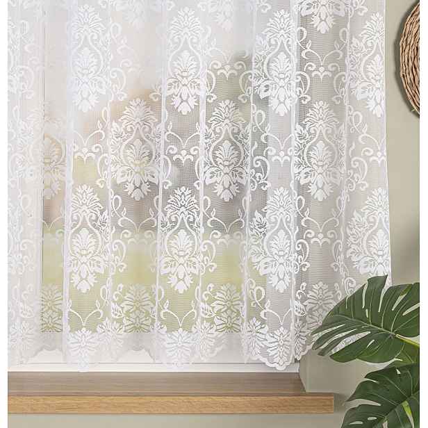 Mg Záclona žakárová Ornament 22702 M Bílá 350x140 cm Šitá S Páskou Skr