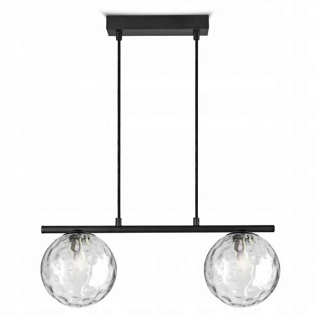 Velká závěsná stropní lampa nad stůl se skleněnými koulemi BZR2 Texture Led G9