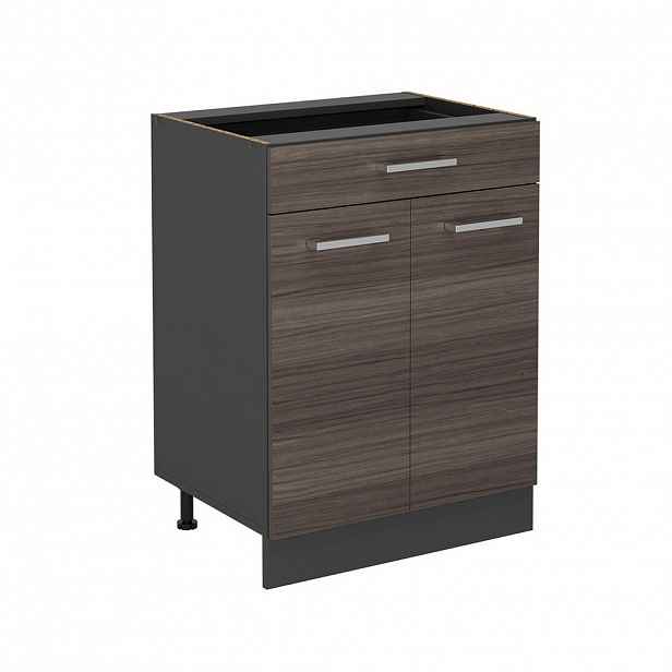 Vicco SPODNÍ SKŘÍŇKA KUCHYŇSKÉ LINKY R-Line Ušlechtilá šedá 60 cm se zásuvkou, bez pracovní desky