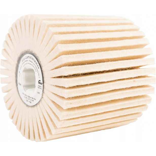 Leštící váleček s plstěnými listy 100x100x19 mm D5 H25 Format