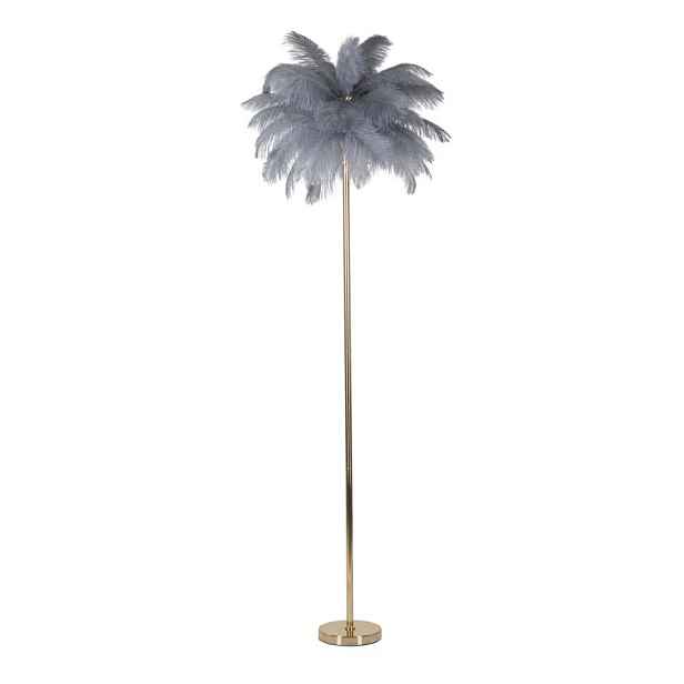 Mauro Ferretti Stojací lampa Palm 160 cm šedá/zlatá