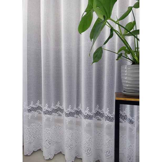 Mg Záclona 638/67 Bílá 260x200 cm hotová s páskou K