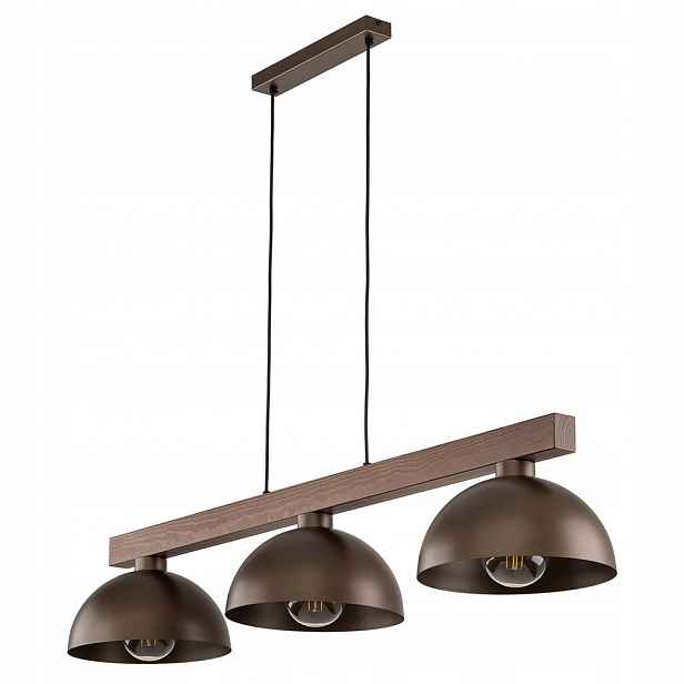 Závěsná stropní lampa Stropní Svítidlo Hnědá 3xE27 nad stůl Tk Lighting