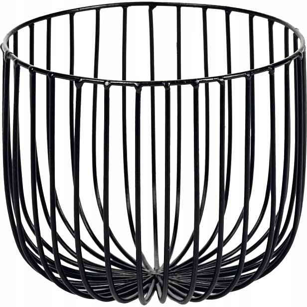 Košík Serax Metal Sculptures M 18x18 cm, černá