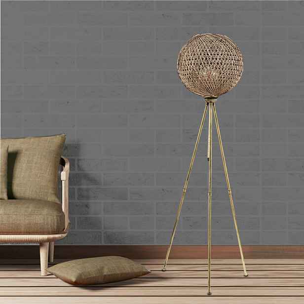 Opviq Stojací lampa Pied 138 cm zlatá