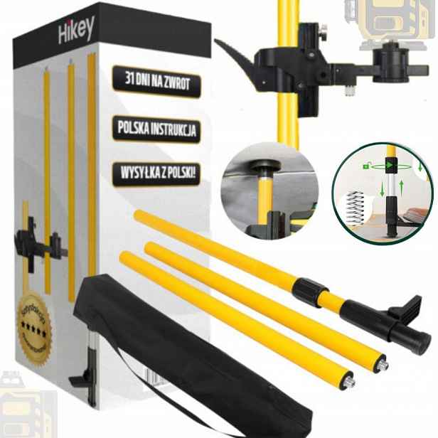 Pevná Rozpěrná Tyč Stativ Pro Laser Laserové Vodováhy Tyč 365 cm