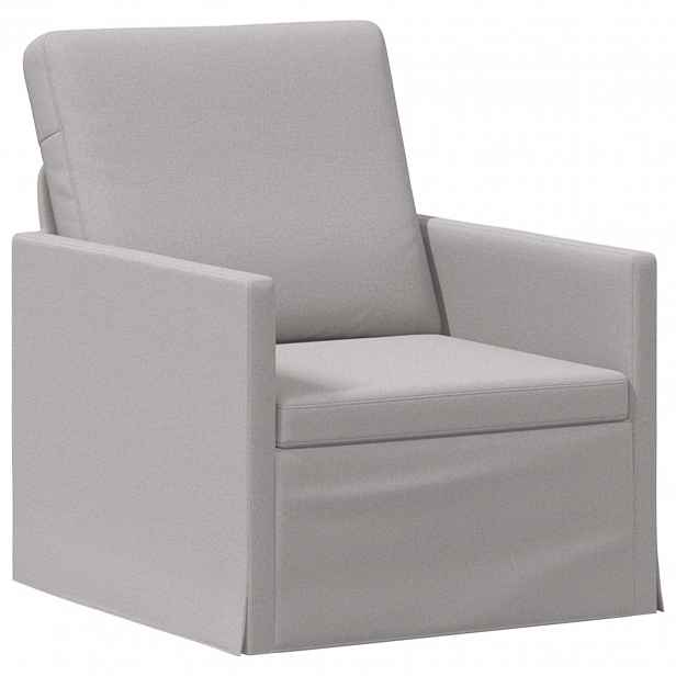 vidaXL Jednolůžková pohovka Oblačno šedá 70 x 81 x 82 cm Textil