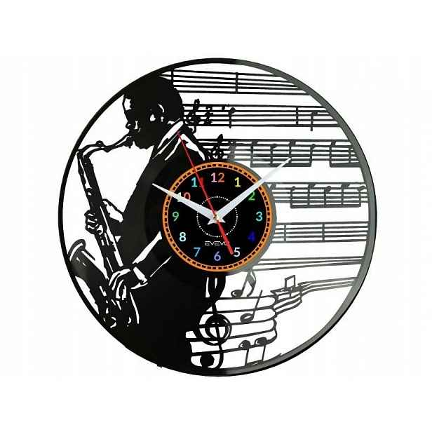 Jazz Music Nástěnné hodiny Vinylová deska Moderní dekorativní jako Dárek