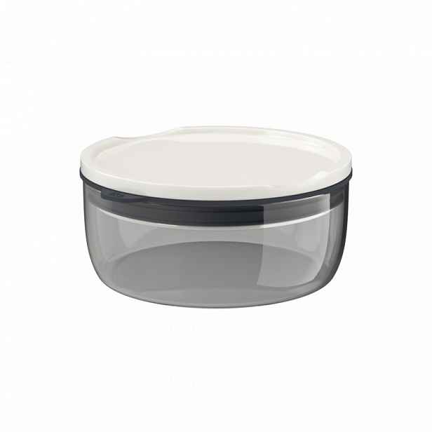 Villeroy & Boch Like To Go & To Stay cestovní skleněná miska s víkem Ø 13 cm, šedá, 0,44 l