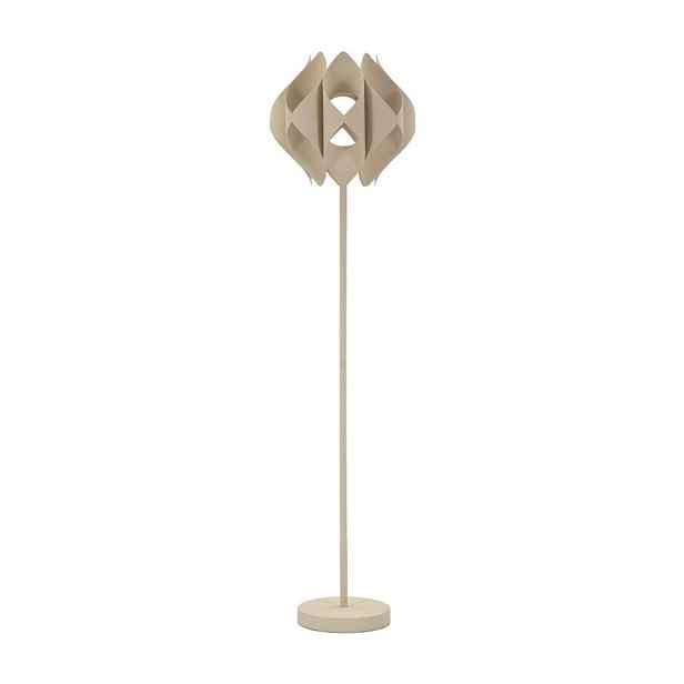 Béžová stojací lampa s kovovým stínidlem (výška 155 cm) Space – Mauro Ferretti
