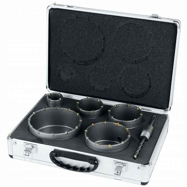 Black/boxer bx492 Otvory Pro Beton Muru 6PCS Sds Plus Krajkový Kufr