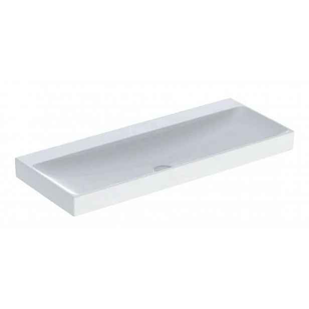 Geberit ONE - Umyvadlo 120x48x14 cm, bez přepadu, bez otvoru pro baterii, KeraTect, bílá 505.021.01.5