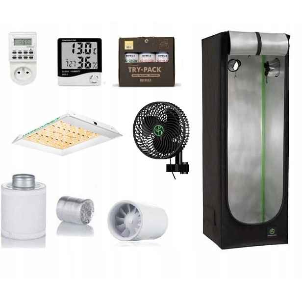 Growbox Sada stan 60x60x180 cm Led lampa Mars Hydro TS600 100W