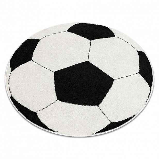 rugsX KOBEREC SILVER kulatý PIŁKA fotbal černobílý 80 cm