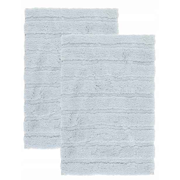 Koupelnové Koberce Komplet 2ks 60x90cm Protiskluzový Měkký Nadýchaný Shaggy