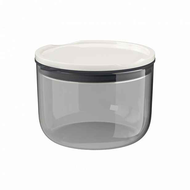 Villeroy & Boch Like To Go & To Stay cestovní skleněná miska s víkem Ø 13 cm, šedá, 0,8 l