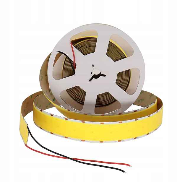 Led pásek Cob Bílý Studený široký silný 1600 diod/m 12V 30mm IP20 role 5 m