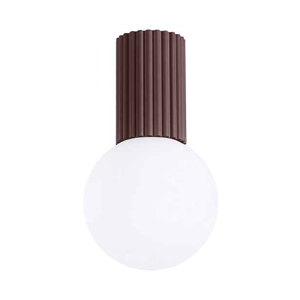 Sollux Lighting stropní svítidlo Halo hnědá rýhovaná 1xG9 IP44 8W