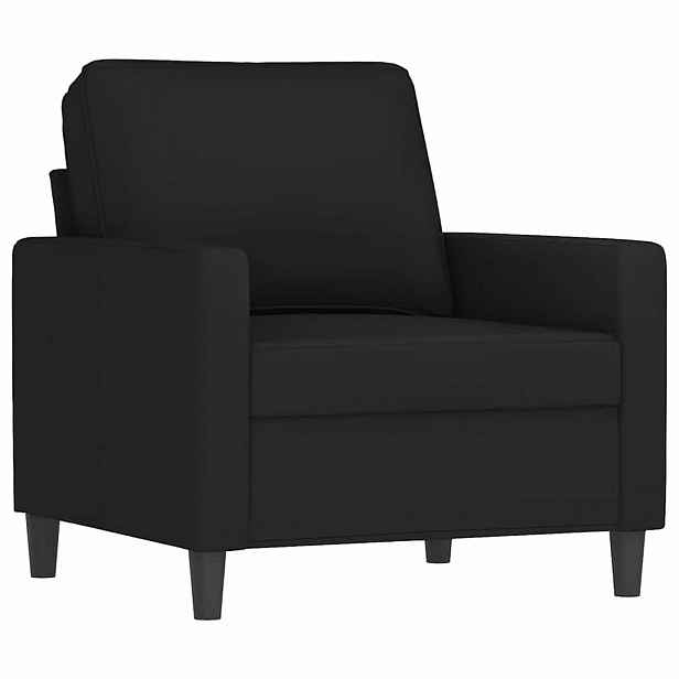 vidaXL Křeslo černé 60 cm samet