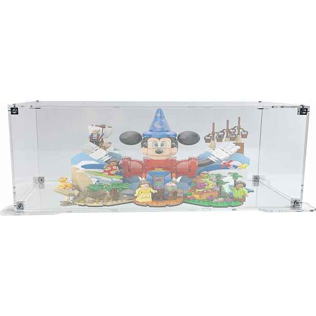 Vitrína s podstavcem Drewlandia pro stavebnici Lego 21352 Ideas Kouzlo Disneyho