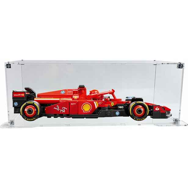 Vitrína s podstavcem Drewlandia pro stavebnici Lego 77242 Formule F1 Ferrari SF-24